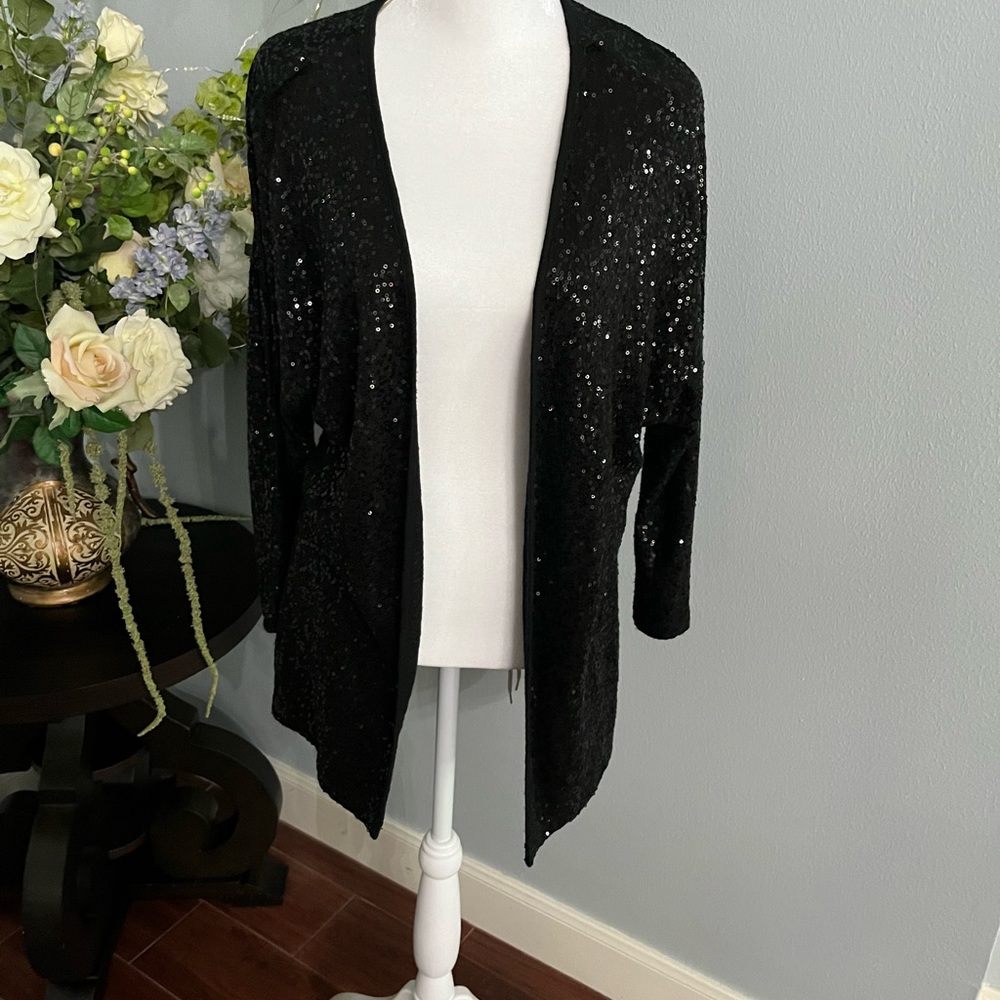 Jones New York, black party jacket size medium.